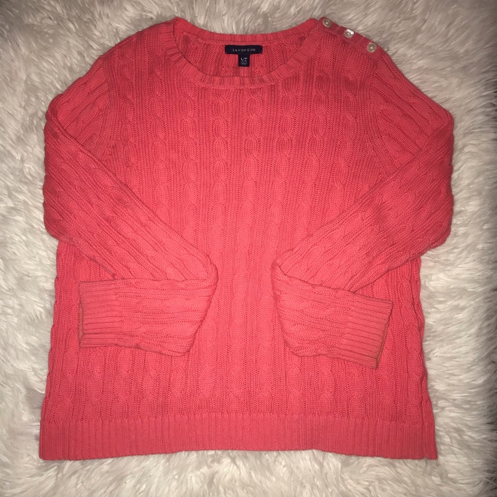 Lands’ End Cable Knit Sweater